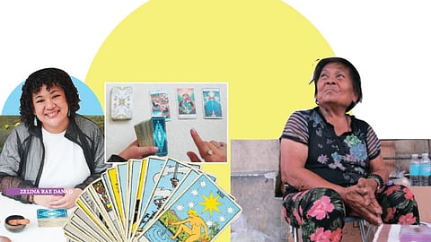 On the streets of Cebu, two generations of card readers offer different forms of spiritual guidance