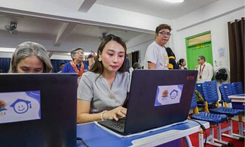ARAL TUTORKO PLATFORM. A public school teacher explores the newly launched ARAL TutorKo platform on Thursday (Aug. 6, 2026). The Department of Education said the platform was launched to ease learning recovery efforts under the Academic Recovery and Accessible Learning program. (Photo courtesy of DepEd Philippines)