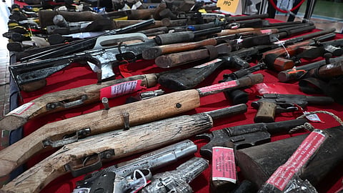 858 loose firearms surrendered to PRO 6 in Western Visayas