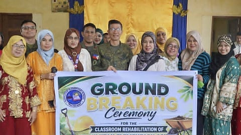 1103Bde joins partners in school rehab project in Patikul, Sulu