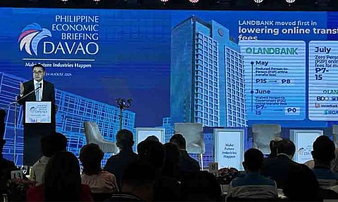 Business leaders press economic managers during the Philippine Economic Briefing (PEB) 2026 Mindanao leg at Dusit Thani Davao on August 24, as concerns over high logistics and operating costs take center stage.