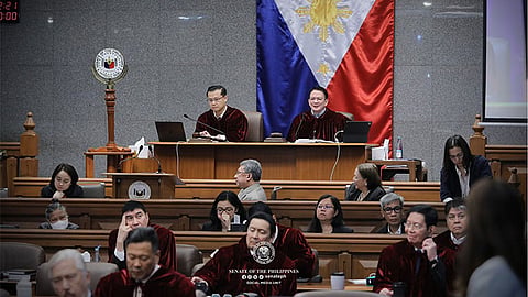 Impeachment court sets penalties for discussing case merits