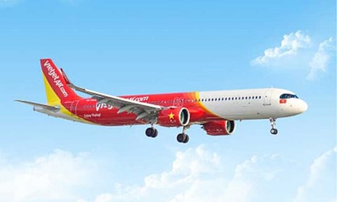 AIR TRAVEL. A photo of Vietjet Air plane in this undated photo. Clark International Airport operator, Luzon International Premiere Airport Development Corporation, on Wednesday (Aug. 26, 2026) said Vietnam’s low-cost airline Vietjet Air will offer direct flights between Clark and Ho Chi Minh City starting November 10, benefiting more passengers from Central and Northern Luzon. (Photo courtesy of LIPAD).
