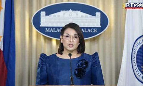 Palace Press Officer Claire Castro (RTVM screengrab)