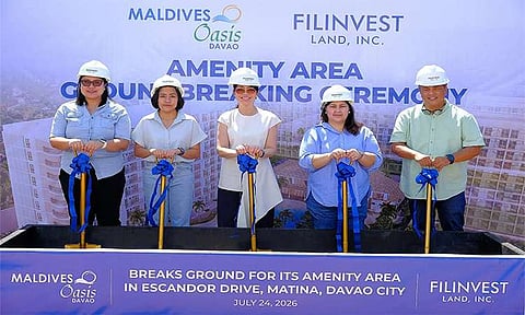 In photo (from left): Ms. Francine Aller, FLI Project Development Manager; Ms. Malayjune Omandam, FLI Senior Brokers Sales Manager; Engineer Cherie Fernandez, President and COO – Dreambuilders Pro, Inc. and SharePro, Inc.; Architect Rene Plaza, Proprietor, North 1 Design Plus; Sharon Luntao - Galang, FLI Regional General Manager - Mindanao.