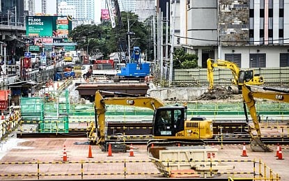 FIRST SUBWAY. Construction continues on the Metro Manila Subway, the Philippines’ first-ever underground rapid transit line, on Jan. 13, 2026. The Marcos administration is allocating more than PHP300 billion to the Department of Transportation in its 2027 national budget to boost funding for major railway projects. (PNA photo by Joan Bondoc)