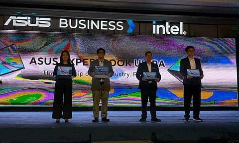 ASUS EXPERTBOOK ULTRA unveiled. ASUS executives and representatives pose with the new ASUS ExpertBook Ultra during its grand launch in Davao City on Sept. 11, 2026. The flagship business laptop combines AI-powered performance, mobility, security and durability as ASUS Philippines pushes to become the country’s No. 1 commercial PC brand by 2028