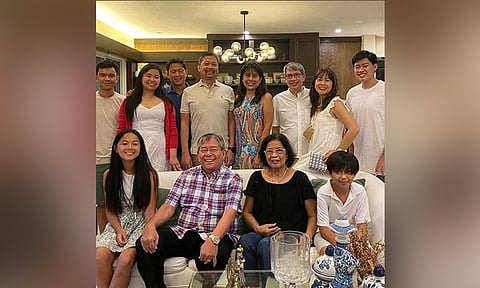 SERVICE. CCCI past president Gerry Sta. Ana and his family. He was one of the project chairs of the CCCI Chamber Awards.