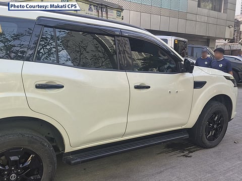 MAKATI. A woman was injured after two unidentified motorcycle-riding suspects fired shots at her while she was driving along the busy Chino Roces Avenue in Makati City.