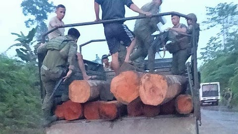 10 illegally cut Lawaan logs seized in Basilan