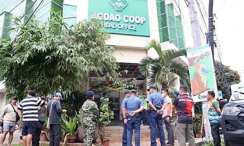 AGDAO COOP DISPUTE. Davao City Police Office (DCPO) City Director Police Colonel Peter B. Madria personally stepped in to mediate a dispute between two groups at the Agdao Multipurpose Cooperative that led to a commotion on Sunday morning, September 13, 2026. Madria met with representatives from both sides, resulting in a settlement and helping ease tensions at the establishment. Police personnel had also been deployed around the area to maintain peace and order.