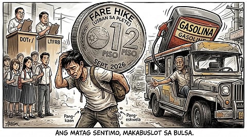 Editoryal: P1 nga saka sa plete bug-at sa bulsa