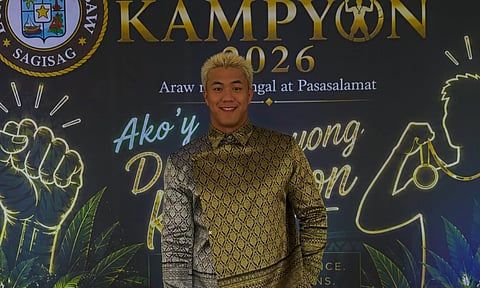 FROM DAVAO, WITH PRIDE. Davao judoka Chino Sy Tancontian poses during Dabawenyong Kampyon 2026: Araw ng Parangal at Pasasalamat on Aug. 1, 2026, where the city government honored him and other Dabawenyo athletes for their achievements in national and international competitions. Tancontian is set to make his Asian Games debut in the men's -100-kilogram judo division in Nagoya, Japan.