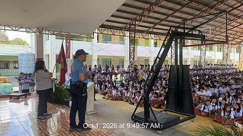 Guagua police conduct anti-bullying, safety drills
