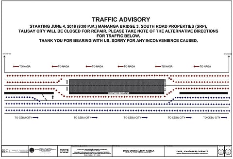 Bridge's southbound lane closed for repairs