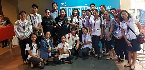 BACOLOD. Students, staff, and college officials were among those who did not miss the Japanese Film Festival's opening. (Betsy Gazo)