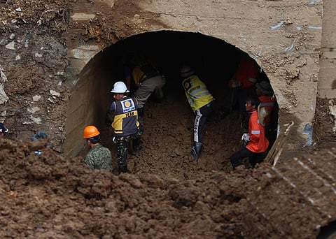 BENGUET. Search and retrieval operations at level 070 in Ucab, Itogon continue as rescuers seek possible survivors inside a mine tunnel. (Jean Nicole Cortes)