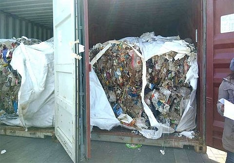 CAGAYAN DE ORO. About 1,400 tons of garbage shipment was sent back to South Korea on January 13, 2019. (SunStar Cagayan de Oro)