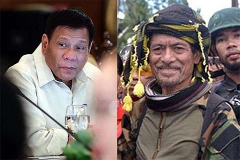 MANILA. President Rodrigo Duterte and MNLF leader Nur Misuari. (SunStar File)