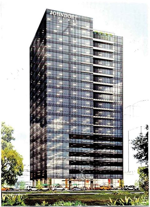 The 20-storey Johndorf Tower located at Cebu Business Park.