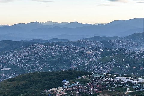 BENGUET. A view of the overpopulated Baguio City seen from Mount Cabuyao, Tuba, Benguet. (Photo by Jean Nicole Cortes)