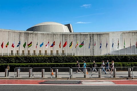 NEW YORK. Temporary security barricades stand along 1st Ave. in New York in front of United Nations Headquarters Saturday, September 21, 2019, as the United Nations General Assembly gets underway today and into the coming week. (AP)