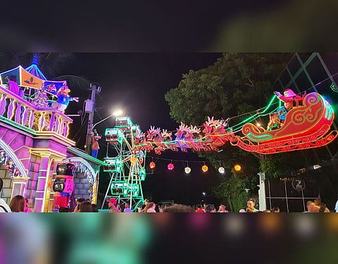 BACOLOD. The spectacle at the Jerry Sy's "Yoyo Land" Christmas Village located at Barangay 7, Bacolod City. (Contributed Photo)