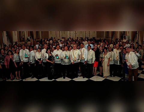 PAMPANGA. Department of Trade and Industry Secretary Ramon Lopez (center) with the winners of the Philippine Quality Awards. (Contributed photo)