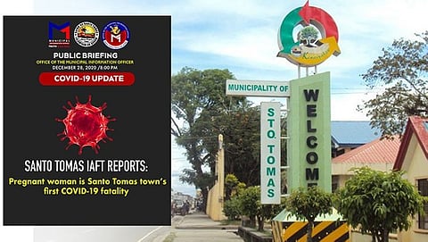 Sto. Tomas announces 1st Covid-19 fatality