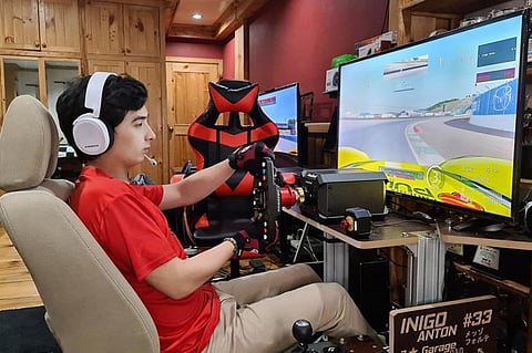 VIRTUAL CUP. With the current pandemic, Iñigo Anton has turned into virtual racing, bagging the over-all title in the 2020 Phoenix Pulse Formula V1 Virtual Cup in the thrilling finale at the Clark International Speedway last month. (Contributed photo)