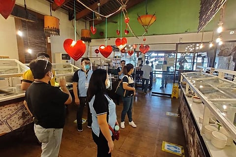 RANDOM INSPECTION. The Incident Management Team led by Dr. Carlos B. Mercado, city health officer-in-charge, conducts random inspection on establishments, barangays, and public places around the City of San Fernando on February 4, 2021, to ensure that minimum health standards are in place. (City of San Fernando Information Office)