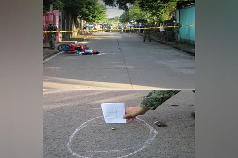 VICTORIAS. Unidentified riding-in-tandem kill the number one drug personality in Victorias City Monday. (Contributed photo)