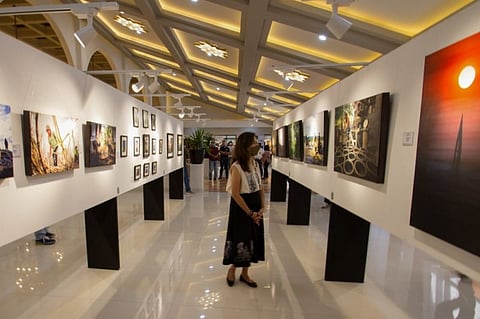 EXHIBIT. Tarlac Governor Susan Yap watches some of the works of art of Tarlaquenos during the opening of the Tarlac Art Fair, which will run from October 1 to November 13, 2021, at the Diwa ng Kanlahi Convention Center in Tarlac City. (Photo by Tarlac Tourism Office)