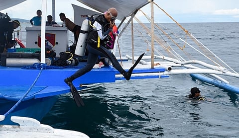 NEGROS. The participants of the first San Carlos City dive caravan and underwater photography contest. (Contributed photo)