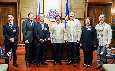 MANILA. Officials of Mitsubishi UFJ Financial Group Inc. (MUFG), led by chairman Mike Kanetsugu, pay a courtesy visit on President Ferdinand R. Marcos Jr. on July 11, 2023. (Presidential Communications Office)