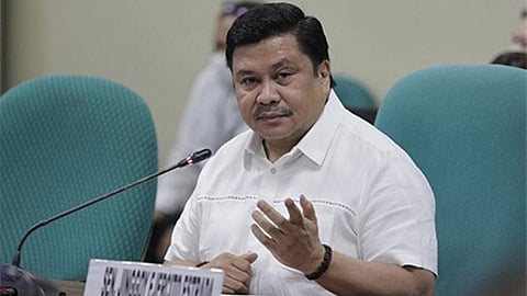 MANILA. Senator Jinggoy Ejercito Estrada emphasizes the urgent need to bolster the country's defense establishment to protect the state, its sovereignty, and its citizens during a hearing on August 7, 2023. (Senate of the Philippines)