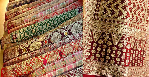 Songket or sungkit is a tenun fabric that belongs to the brocade family of textiles of Indonesia, Malaysia, Brunei, and Singapore.