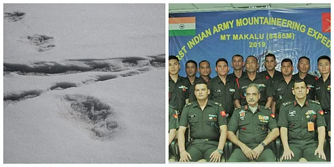 ബേസ്ക്യാമ്പിന് സമീപം ‘യെതി’യുടെ കാലടികള് കണ്ടെത്തിയെന്ന് കരസേന; അവകാശവാദത്തില് ചര്ച്ച