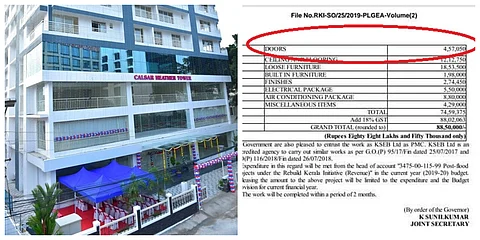 പ്രളയത്തില് വീട് നഷ്ടപ്പെട്ടവര്ക്ക് 4 ലക്ഷം, റീബില്ഡ് കേരളയുടെ വാതിലിന് 4,57,000, വിവാദ ഫ്ളാറ്റില് സര്ക്കാര് പ്രതിക്കൂട്ടില്