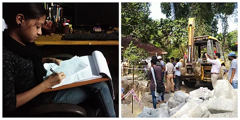 ‘ജെസിബി വീട്ടുമതില് പൊളിച്ചെത്തിയതാണ് പരീക്ഷ കഴിഞ്ഞ് വന്നപ്പോള് കണ്ടത്’; വിദ്യാഭ്യാസ മന്ത്രിക്ക് ഉത്തരയുടെ കത്ത്