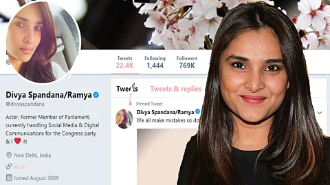 അവസാന ട്വീറ്റില് നിര്മ്മലയ്ക്ക് അഭിനന്ദനം, ട്വിറ്റര്, ഇന്സ്റ്റഗ്രാം അക്കൗണ്ടുകള് ഡിലീറ്റ് ചെയ്ത് ദിവ്യ സ്പന്ദന