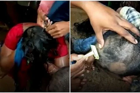 പ്രണയിച്ചതിന് മൊട്ടയടിച്ച് തെരുവിലൂടെ നടത്തിച്ചു ; ജാതി വേറെയായതില് നാട്ടുകോടതിയുടെ ശിക്ഷാവിധി