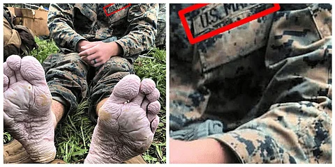 FactCheck : ഇന്ത്യന് സൈനികന്റെ കാലുകളെന്ന് പ്രചരിപ്പിച്ചത് അമേരിക്കന് മറൈന് സേനാംഗത്തിന്റെ ചിത്രം