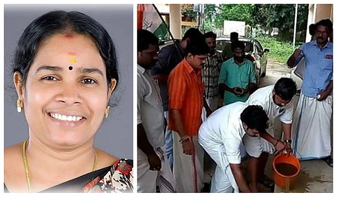 ചാണകവെള്ളം തളിച്ചത് പട്ടികജാതിക്കാരി ആയതിനാൽ’; യൂത്ത് കോൺഗ്രസിന്റെ ജാതീയ അധിക്ഷേപത്തിൽ മുഖ്യമന്ത്രിക്ക് പരാതി നൽകുമെന്ന് ഗീതാ ഗോപി