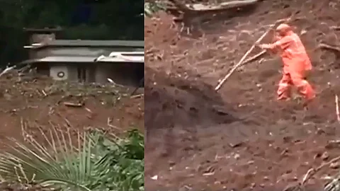 മണ്ണിനടിയില് നിന്ന് രാത്രി നിലവിളി കേട്ടെന്ന് നാട്ടുകാര്; കവളപ്പാറയില് രക്ഷാപ്രവര്ത്തനം ദുഷ്കരം