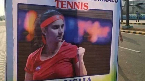 സാനിയ മിര്സയെ പി ടി ഉഷയാക്കി ഫ്ളക്സ്ബോര്ഡ് ; ആന്ധ്ര സര്ക്കാരിന് ട്രോള്