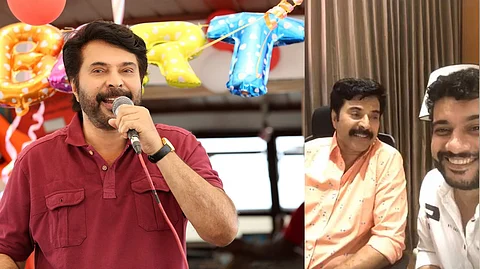 ‘ഇത് ദുല്ഖര് കേള്ക്കണ്ട’, ചായക്കടസീനില് മമ്മൂക്ക തന്നെ പാടിയിട്ടുണ്ട്; ഗാനഗന്ധര്വ്വന് നാളെയെത്തും