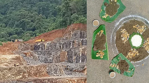 ‘പാറമടയിലെ സ്ലറി വെള്ളമാണ് ഞങ്ങളുടെ പായസം’; തിരുവോണനാളിലും കുഞ്ഞാലിപ്പാറ സമരപ്പന്തലില്