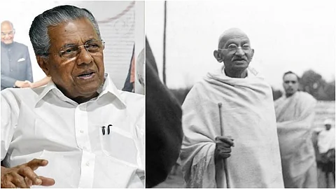‘ഗാന്ധി ഘാതകര് തന്നെ ഗാന്ധിജിയെ സ്വന്തമാക്കാന് ശ്രമിക്കുന്നു’; മുഖ്യമന്ത്രി