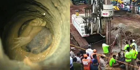 പാറയായതിനാല് സമാന്തര കുഴി നിര്മ്മാണം മന്ദഗതിയില് ; കുഴല്കിണറില് വീണ കുട്ടിയെ രക്ഷിക്കാനുള്ള ദൗത്യം ദുഷ്കരമാകുന്നു